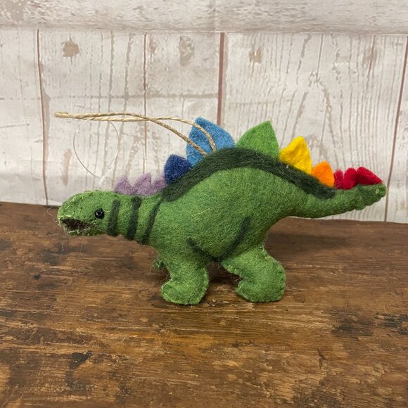 Trio of Felted Wool Dinosaur ornaments new! - Picture 4 of 7
